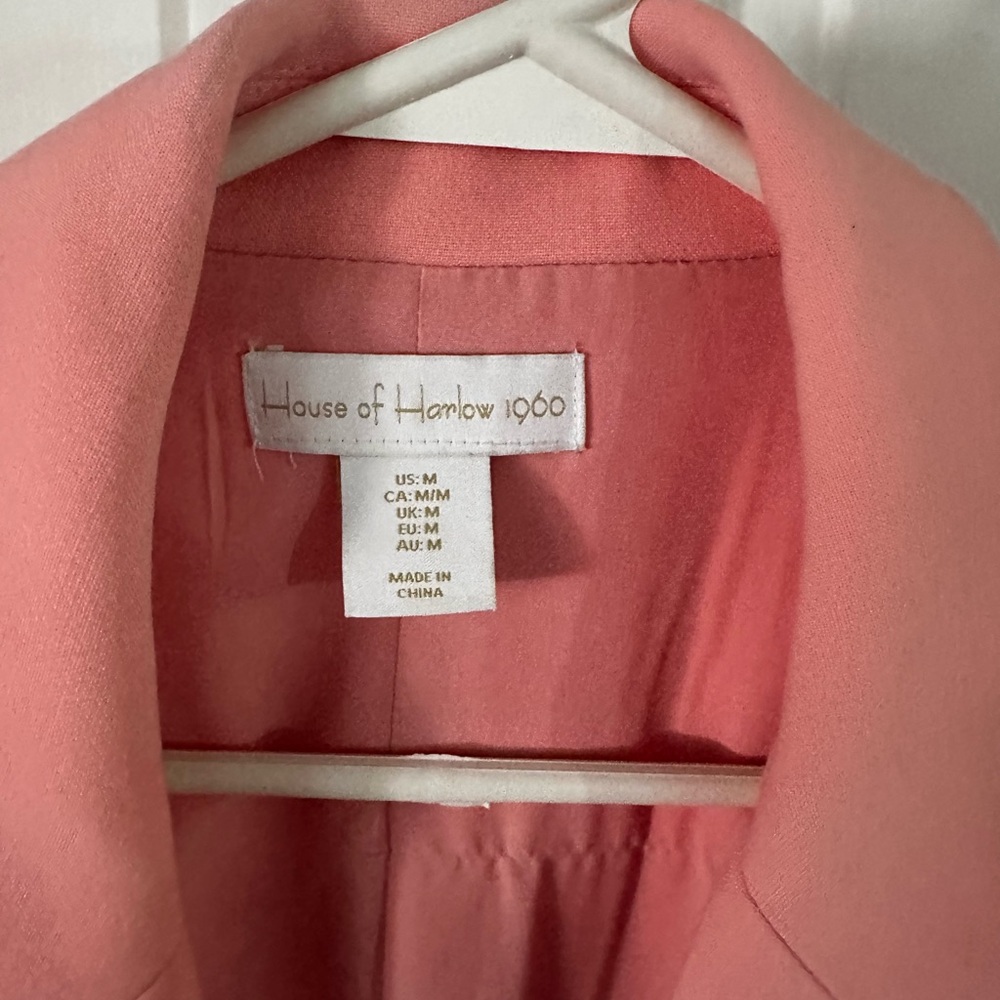 House of Harlow light pink blazer